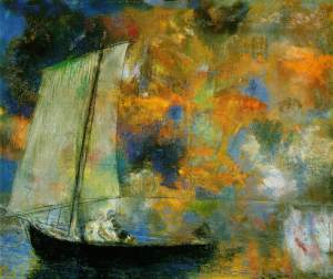 Redon.flower-clouds