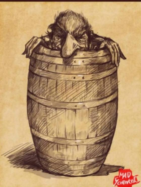 dragon god in barrel