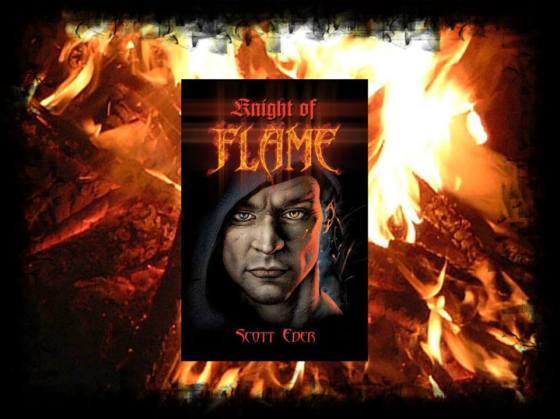 knight of flame burning