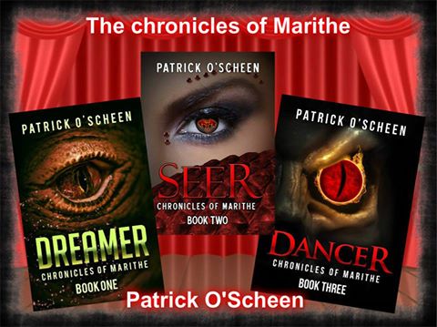 patrick 3 books red background