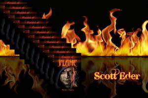 knight of flame with fire