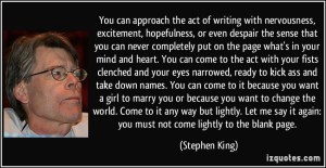 writing steven King