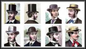 Victorian men hats