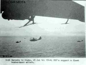 VP-41 enroute to Kiska to support a fleet bombardment
