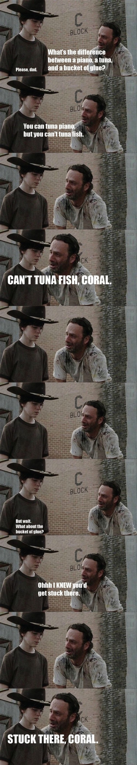 glue walking dead meme