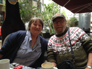 Ailsa Abraham and he hubbie!