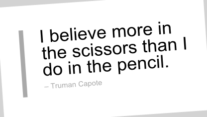Scissors Truman Capote