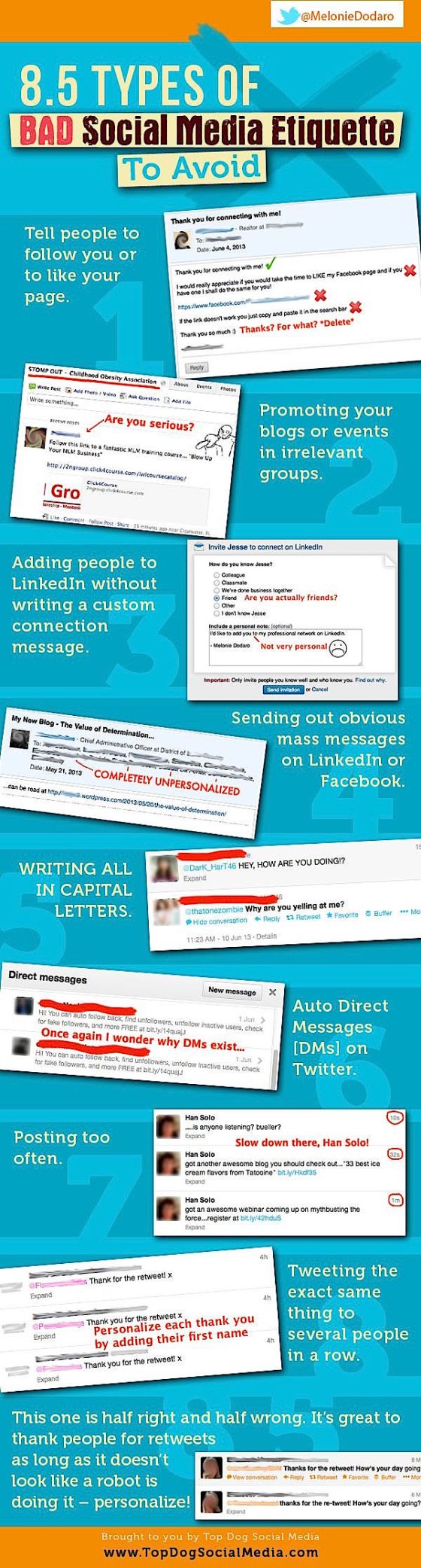 8.5 tpyes of BAD Social Meadia