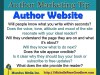 Author Marketing Tip – Author Website Must Have&nbsp;Elements