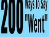 200  Ways to say “Went” Infographic…