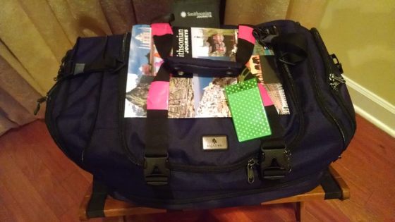 dora packed for africa