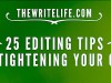 25 Editing Tips Checklist Form Infographic…