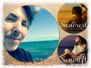 aaron paines creek beach photo with books