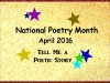 National Poetry Month on Tell Me a&nbsp;Story