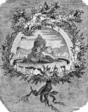 Mythological tree of Norse legends, Yggdrasil. (USPD. pub.date/Commons.wikimedia.org)