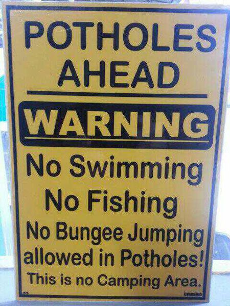 potholes