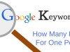 How Many Google Keywords Can Rank In One Blog Post? – by Derek&nbsp;Haines…