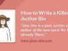 How to Write a Killer Author Bio – Article on&nbsp;Reedsy…